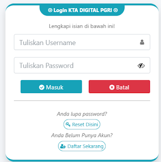 Register PGRI Pancoran - Persatuan Guru Republik Indonesia Cabang Pancoran